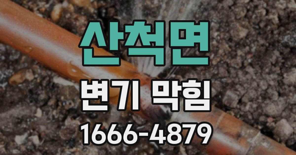 산척면 변기 막힘