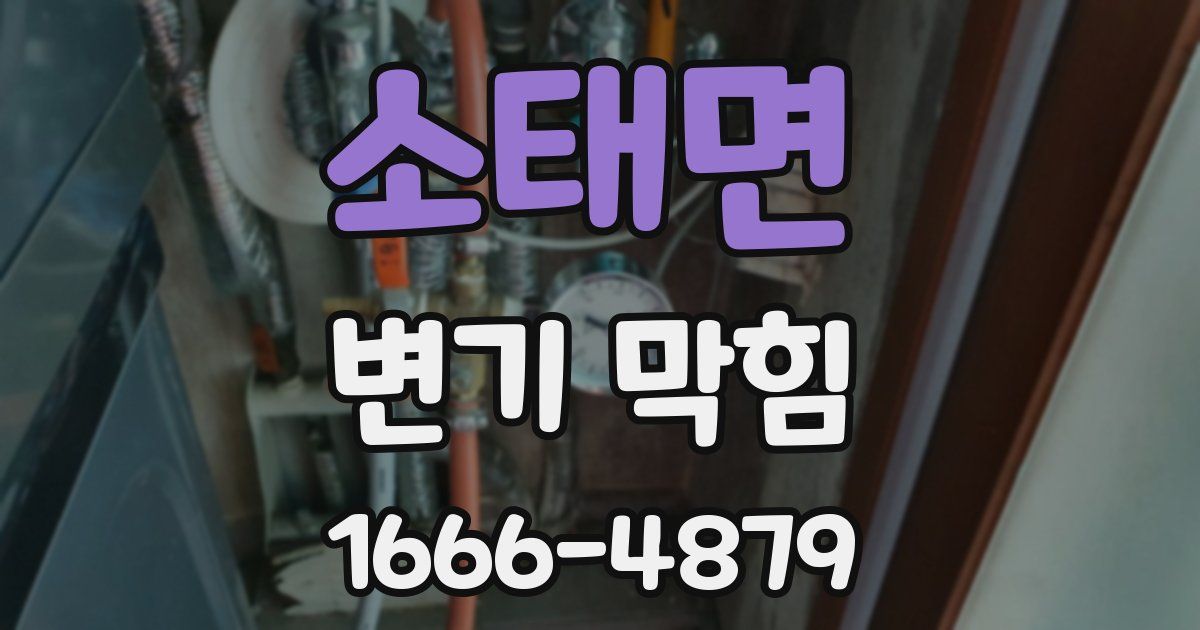 소태면 변기 막힘