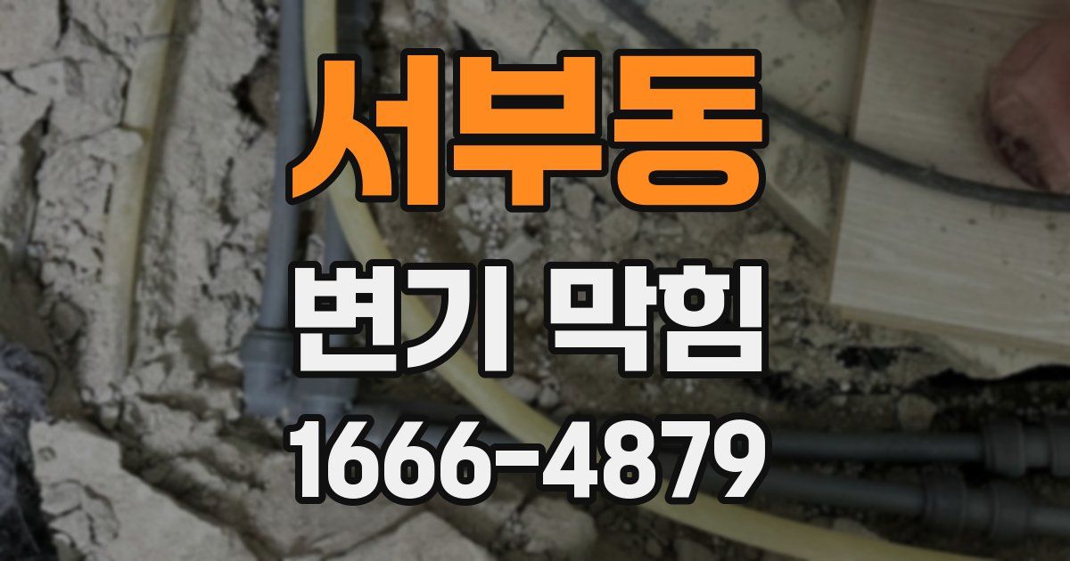 서부동 변기 막힘