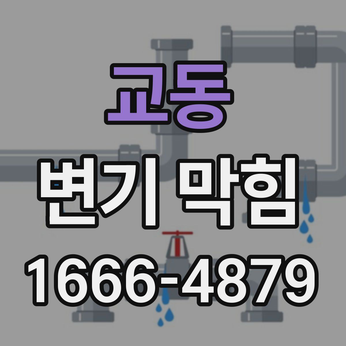 교동 변기 막힘