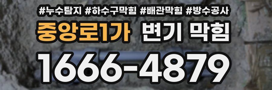 중앙로1가 변기 막힘