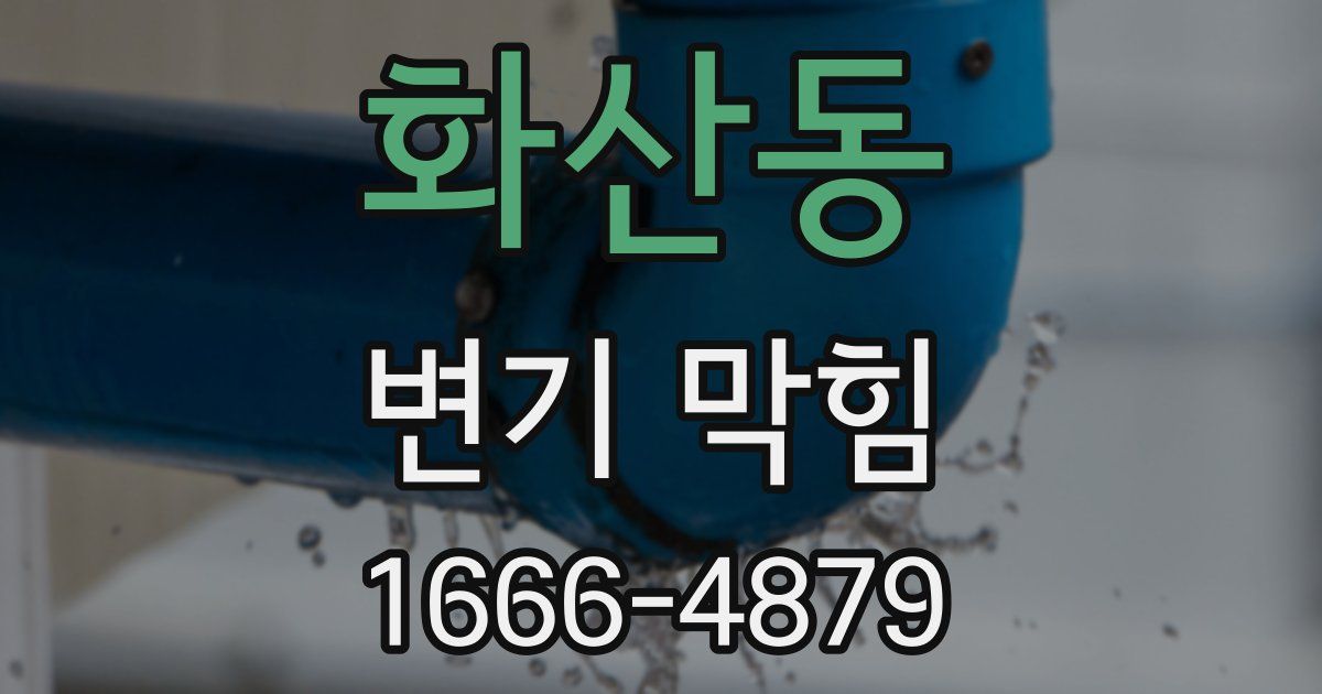화산동 변기 막힘