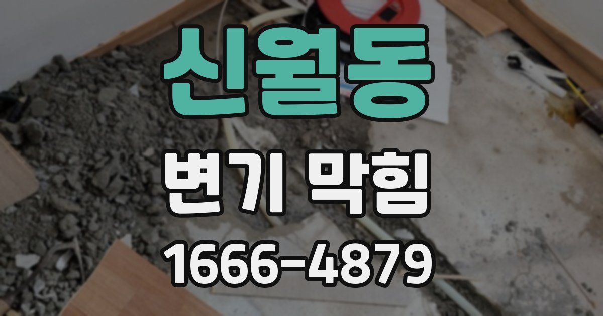 신월동 변기 막힘