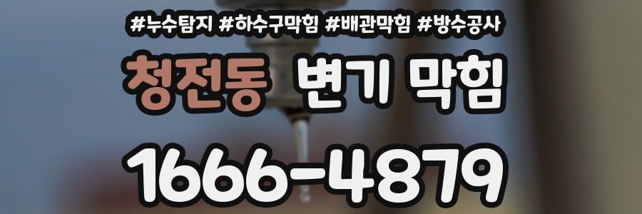 청전동 변기 막힘