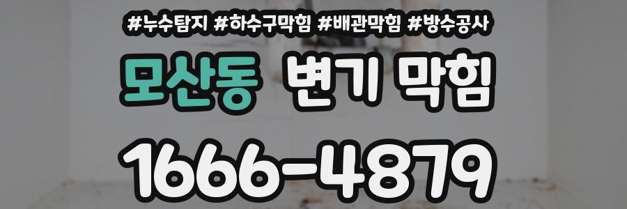 모산동 변기 막힘