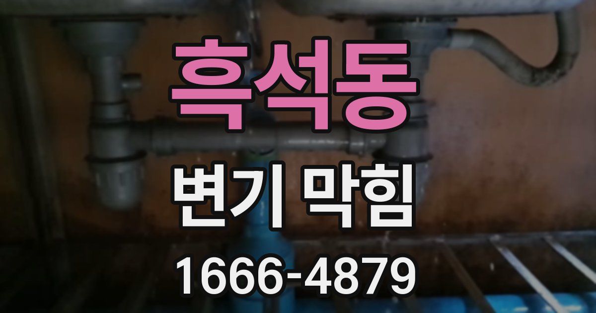흑석동 변기 막힘