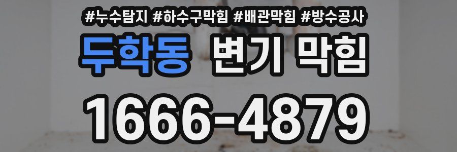 두학동 변기 막힘