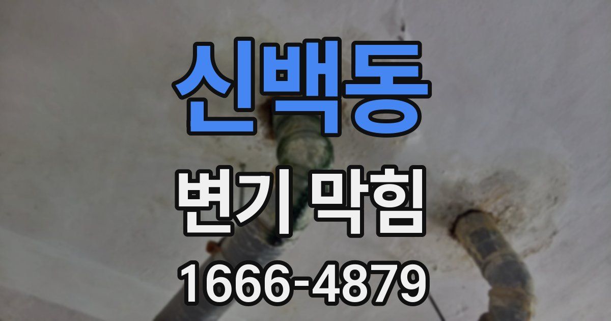 신백동 변기 막힘