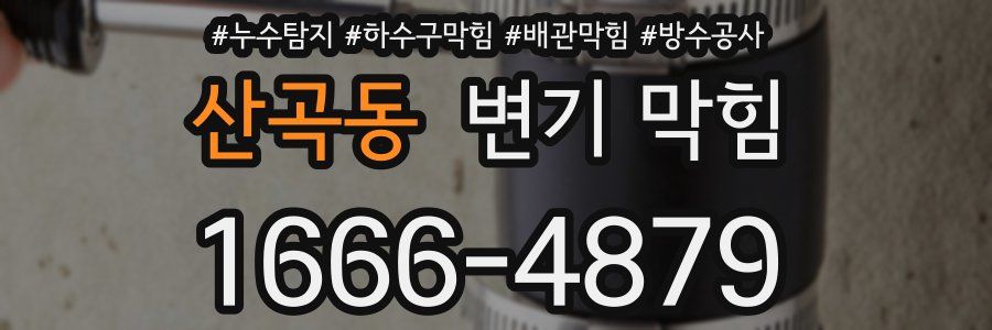 산곡동 변기 막힘