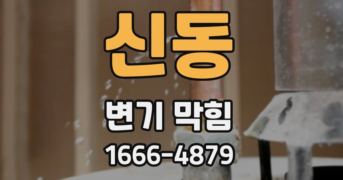 신동 변기 막힘