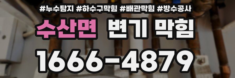 수산면 변기 막힘