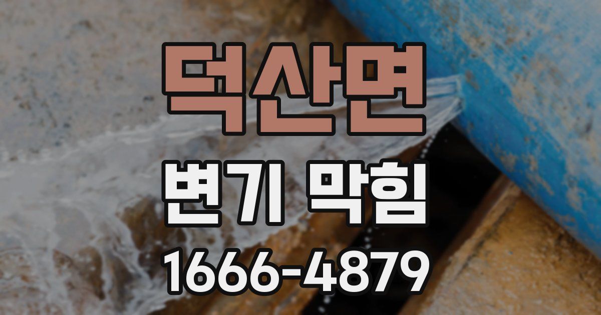 덕산면 변기 막힘