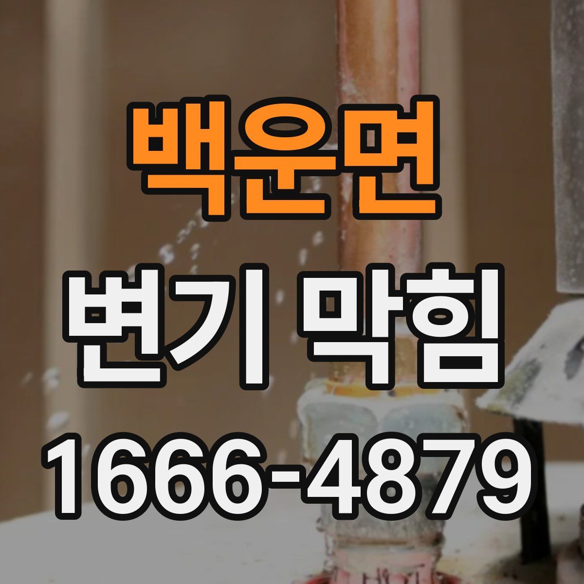 백운면 변기 막힘
