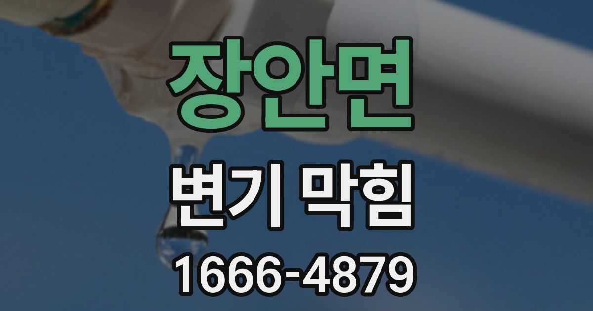 장안면 변기 막힘