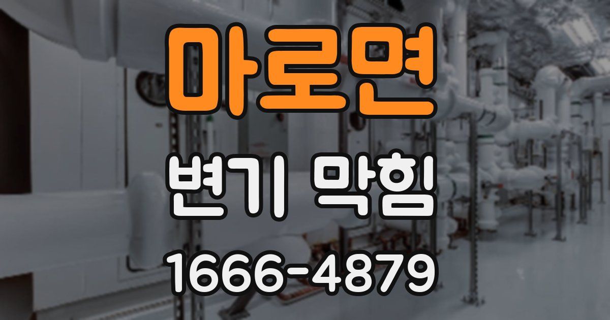 마로면 변기 막힘