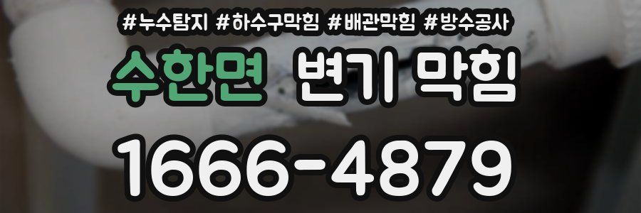 수한면 변기 막힘