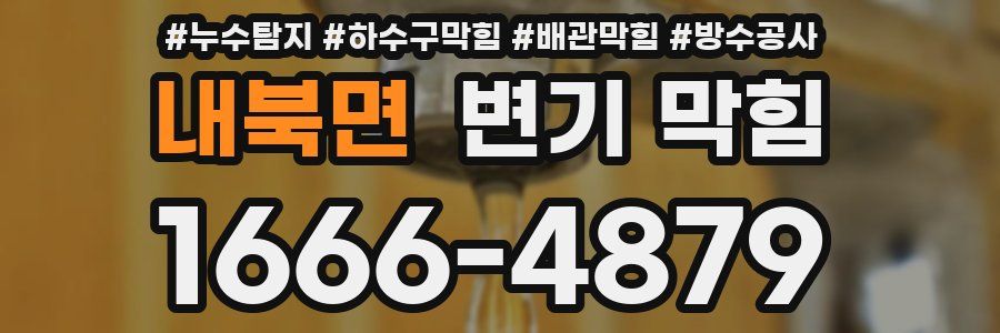 내북면 변기 막힘