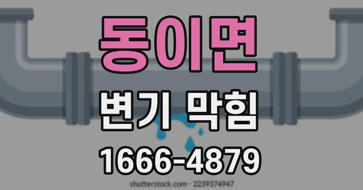 동이면 변기 막힘