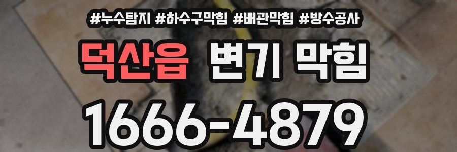 덕산읍 변기 막힘