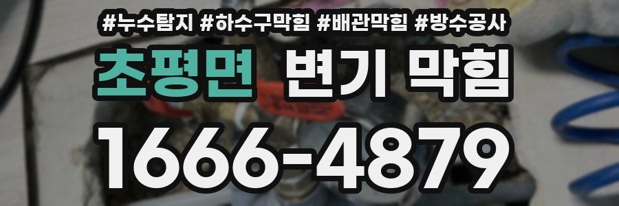 초평면 변기 막힘