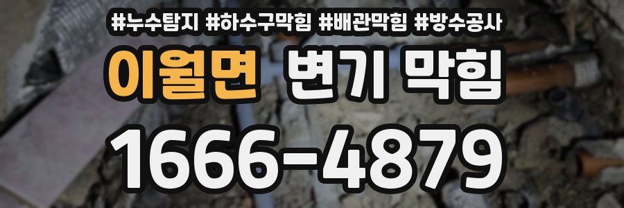 이월면 변기 막힘