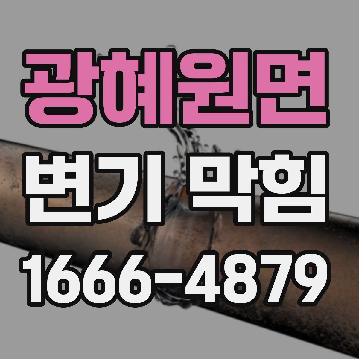 광혜원면 변기 막힘