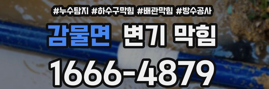 감물면 변기 막힘