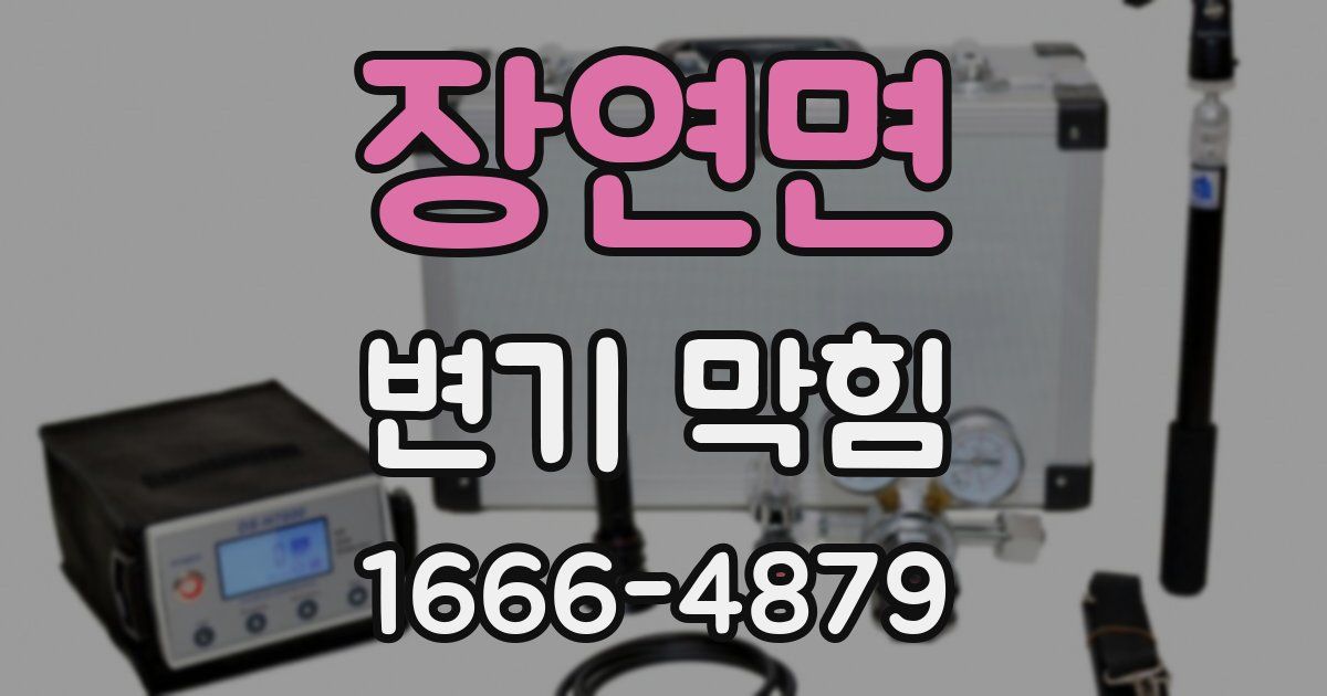 장연면 변기 막힘