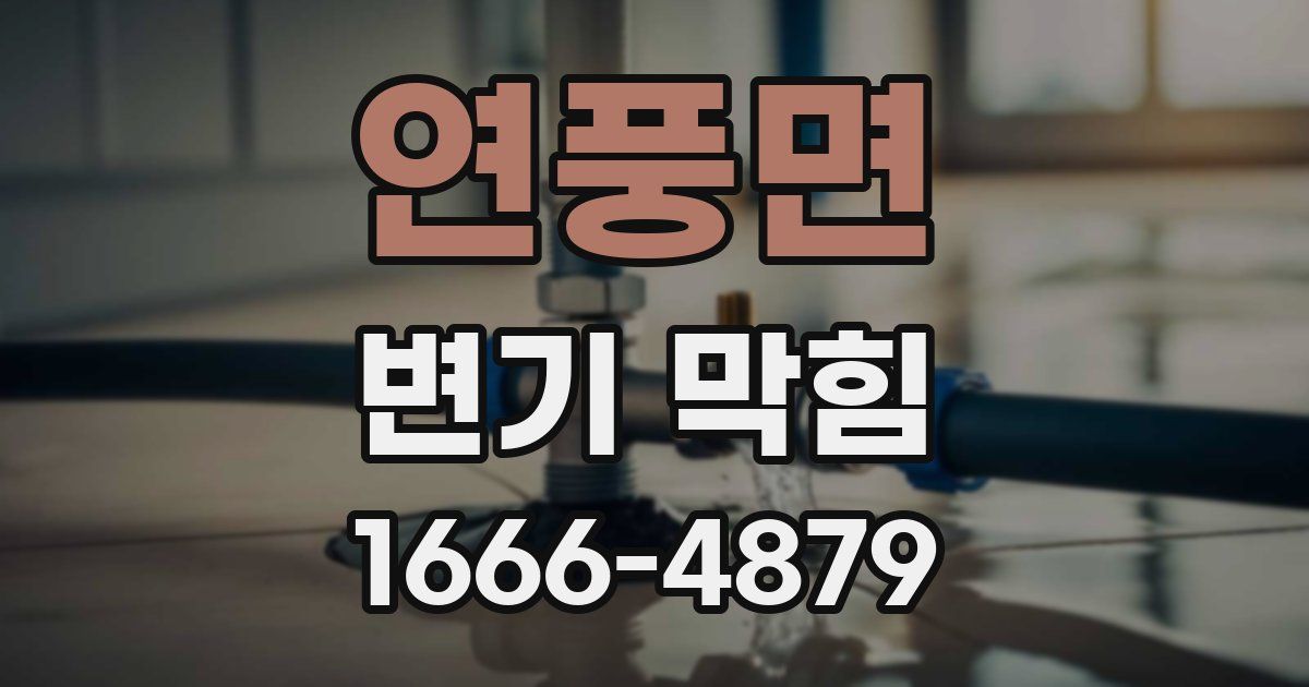 연풍면 변기 막힘