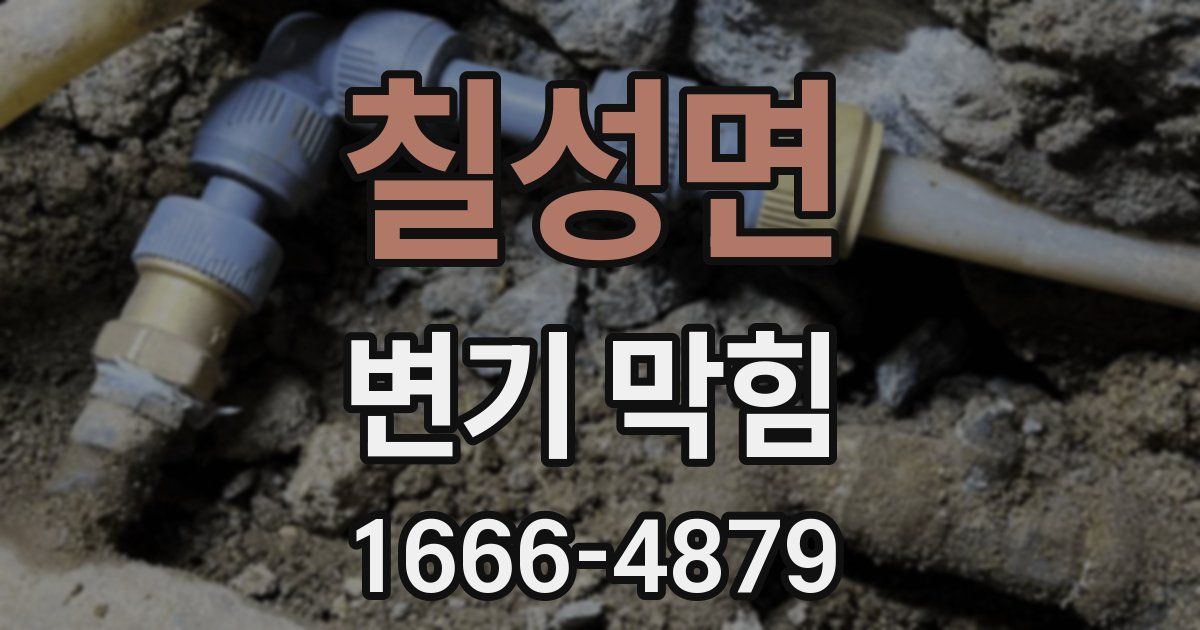 칠성면 변기 막힘