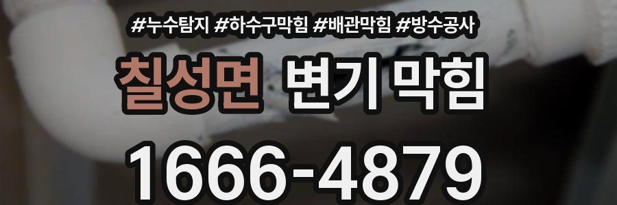 칠성면 변기 막힘