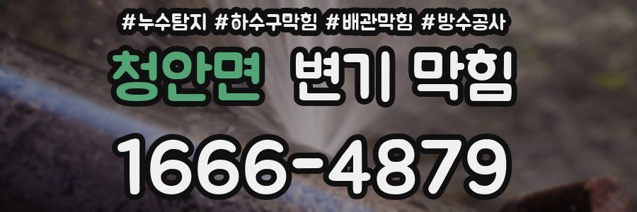 청안면 변기 막힘