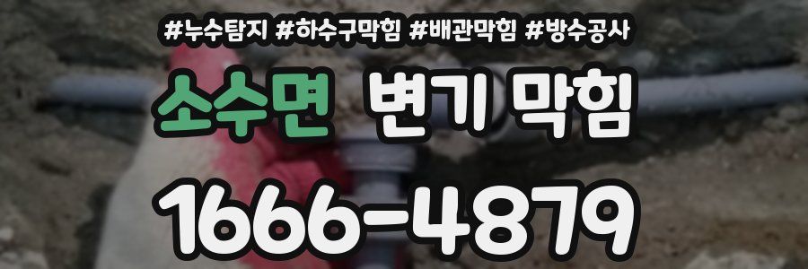 소수면 변기 막힘