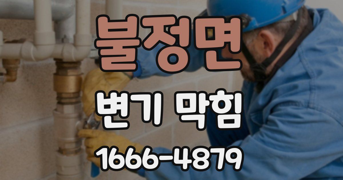 불정면 변기 막힘