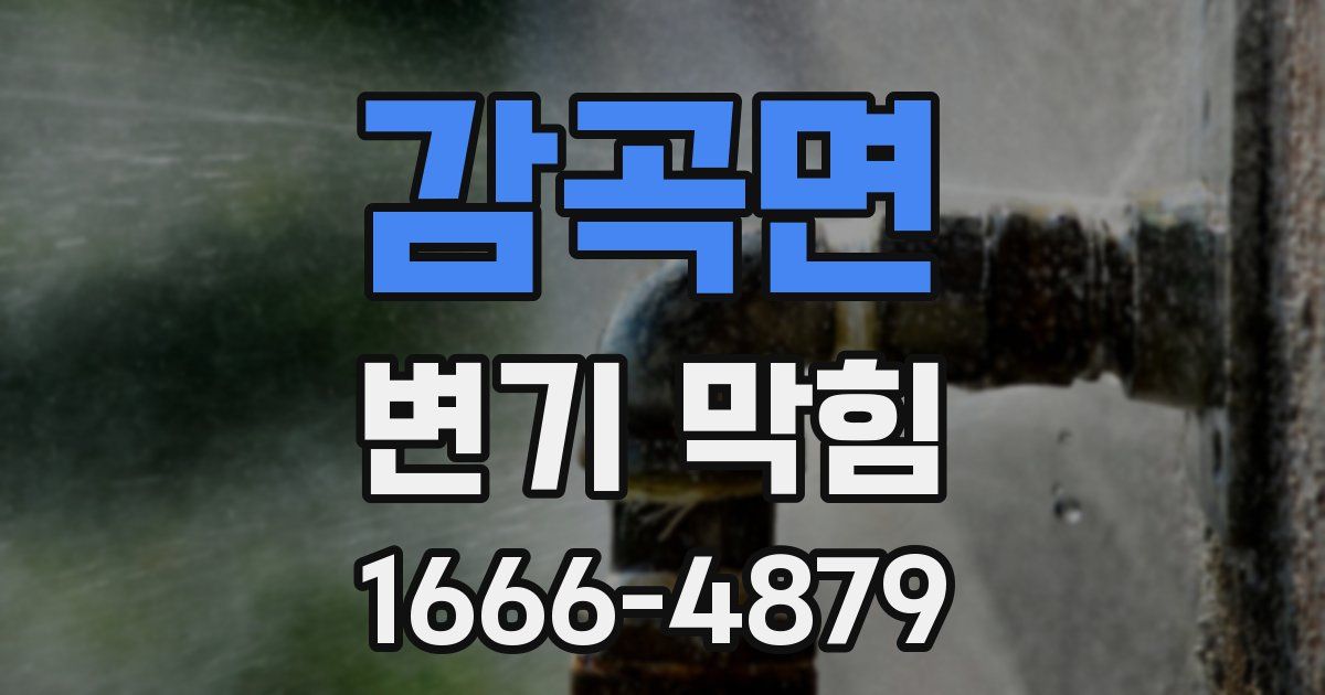 감곡면 변기 막힘
