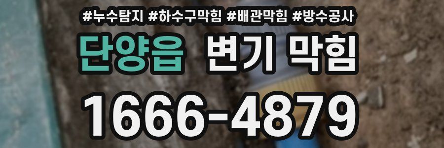 단양읍 변기 막힘
