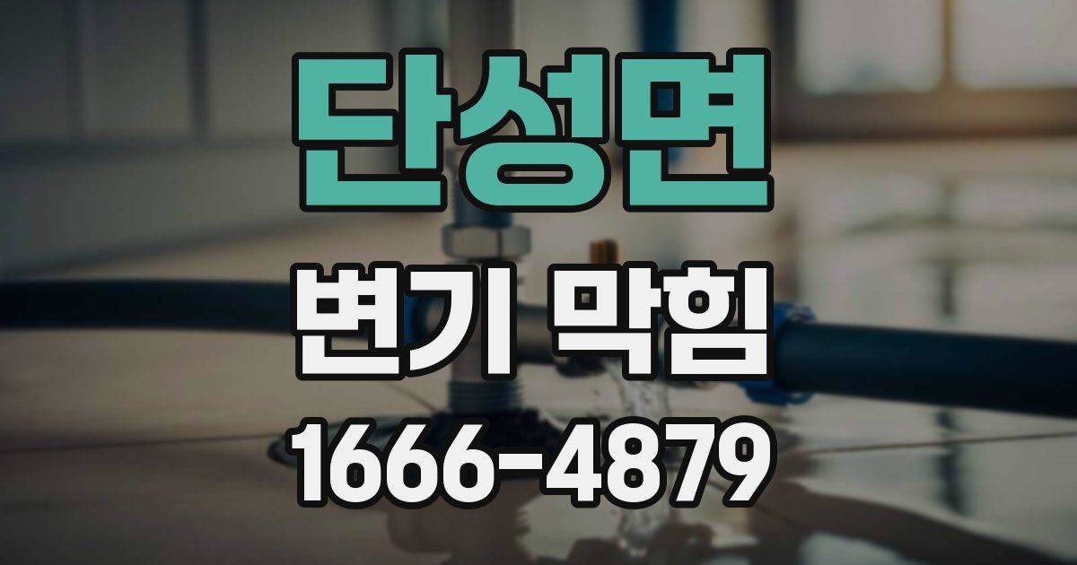 단성면 변기 막힘