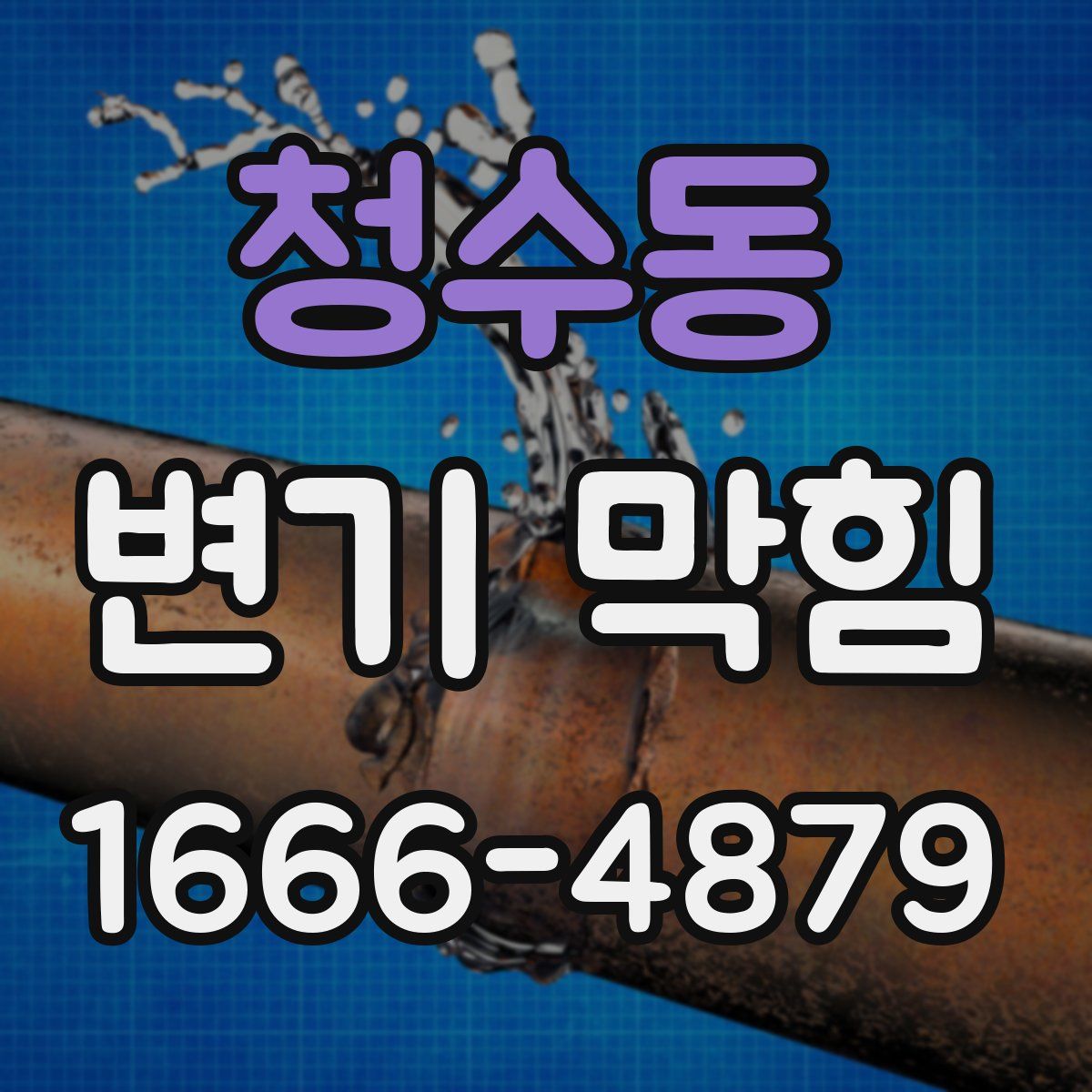 청수동 변기 막힘