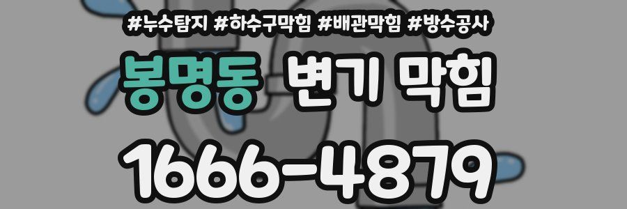 봉명동 변기 막힘
