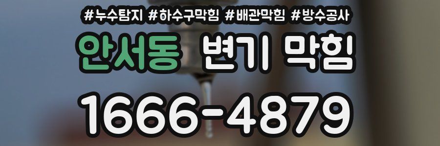 안서동 변기 막힘