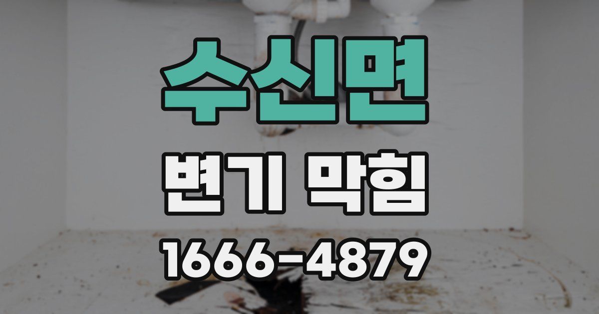 수신면 변기 막힘