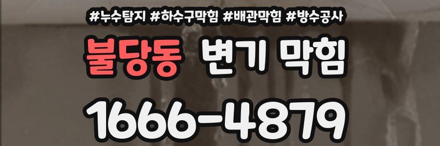 불당동 변기 막힘