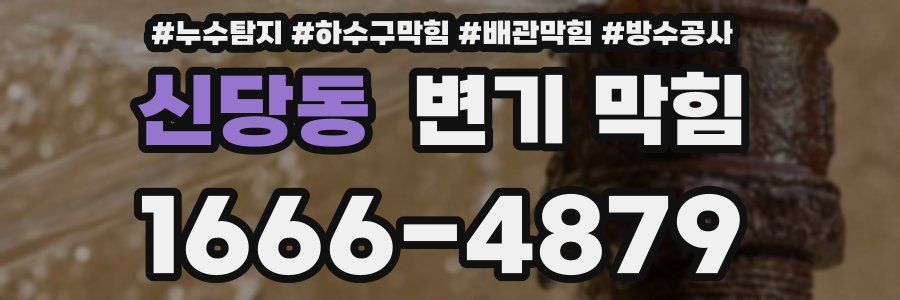 신당동 변기 막힘