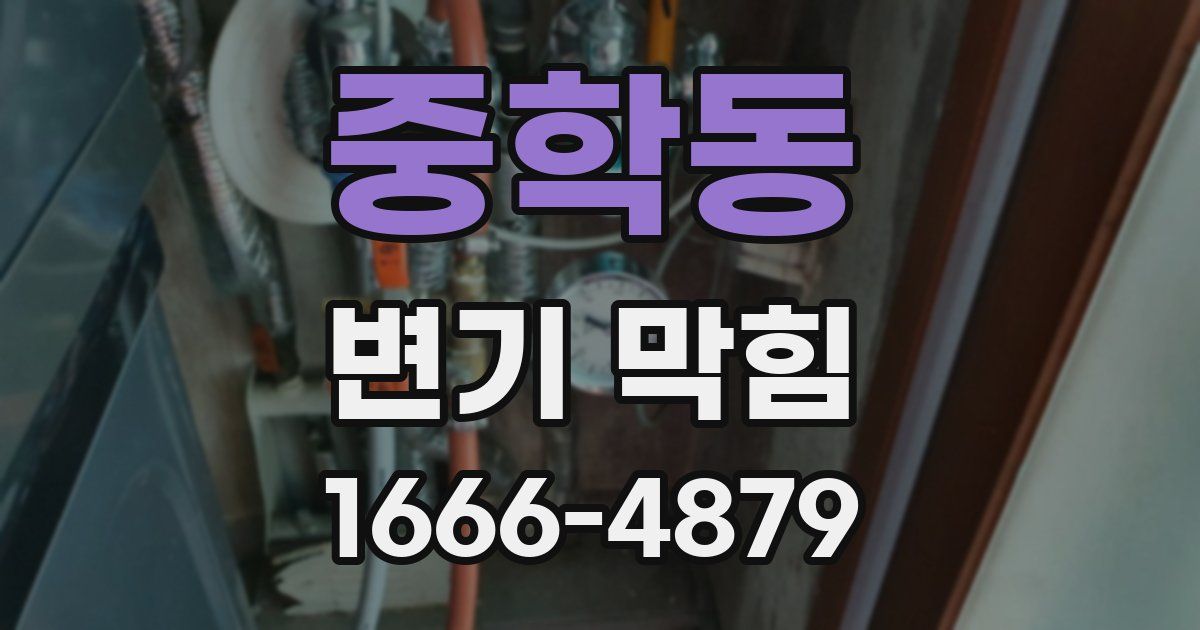 중학동 변기 막힘
