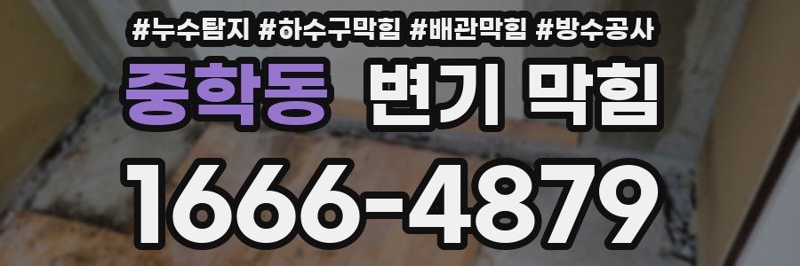중학동 변기 막힘