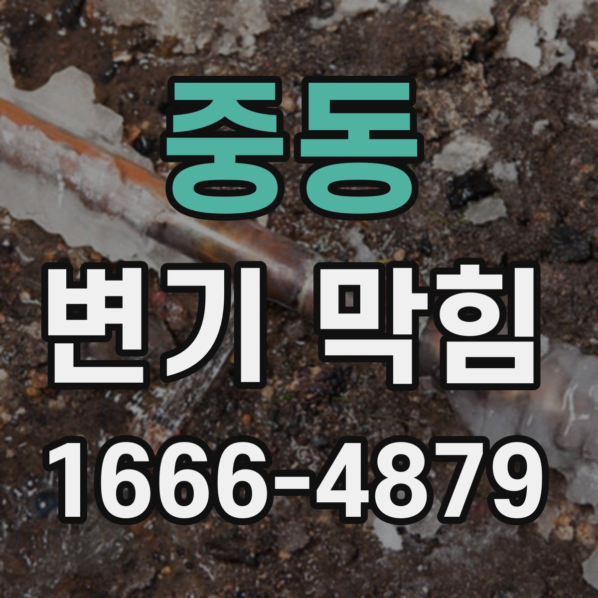 중동 변기 막힘