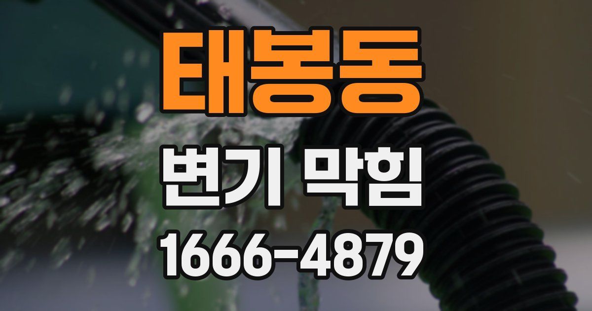 태봉동 변기 막힘