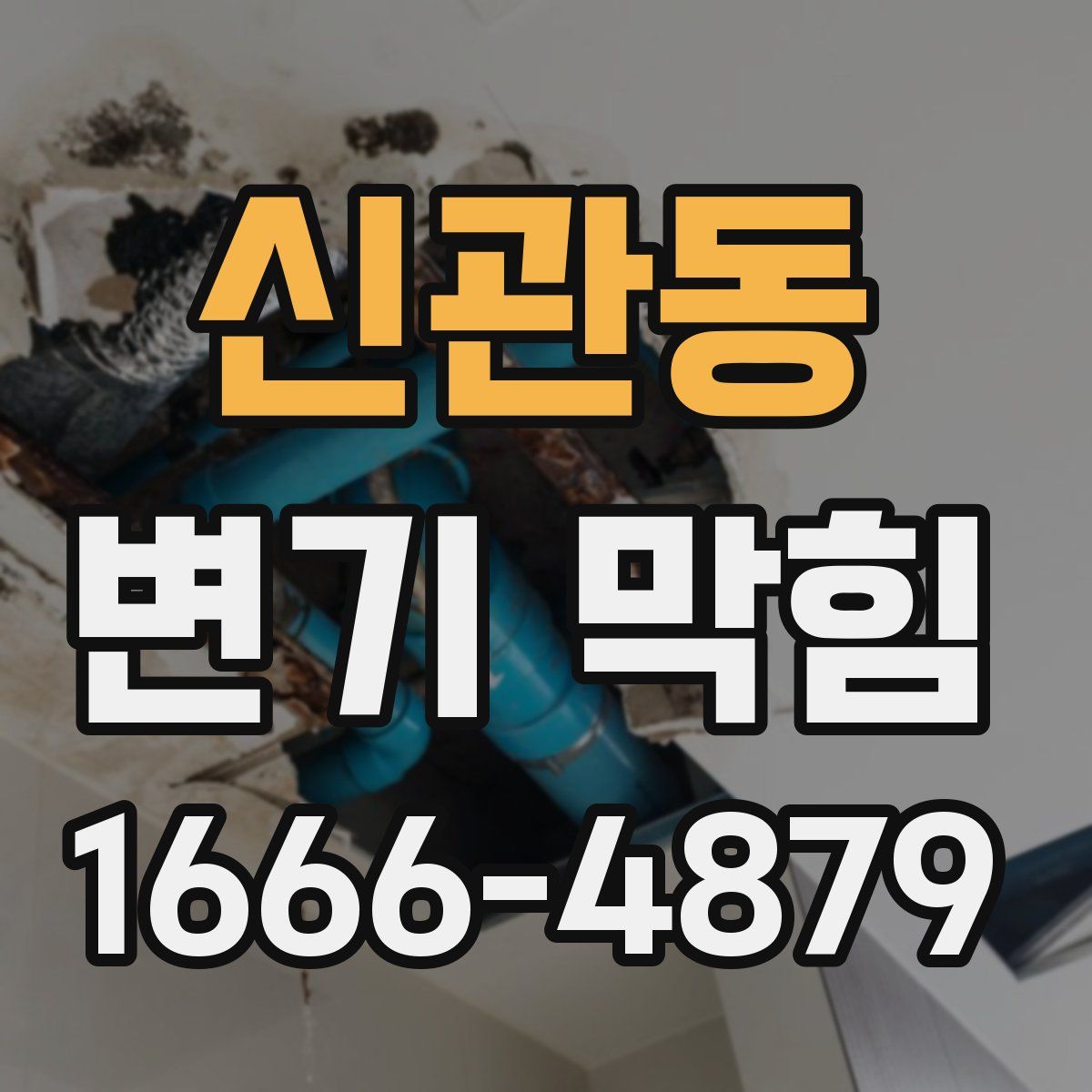 신관동 변기 막힘