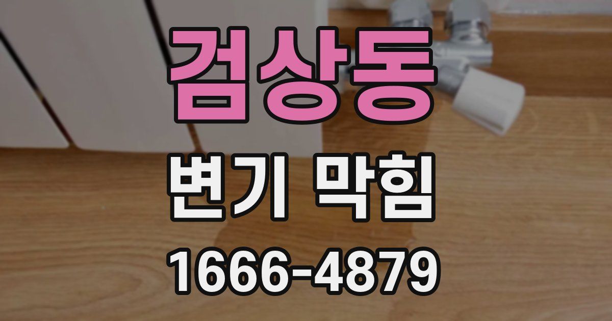 검상동 변기 막힘