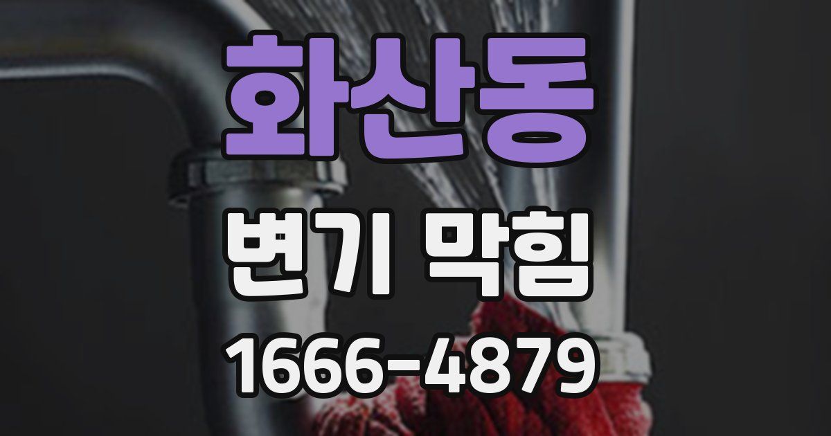 화산동 변기 막힘